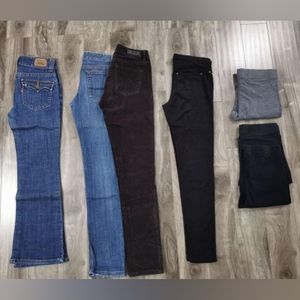 Adult Small 1 Bootcut & 3 Leggings & 2 Skinny Jeans & 1 Legging Jeans